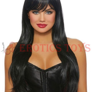 Código: 27 Long Straight Layered Wig - Black
