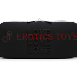Código: 146 Happy Rabbit LOVE Storage Zip Bag Medium - Black
