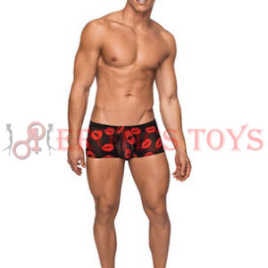 Código: 161 Kiss Me Stretch Mesh Mini Short Blk/Rd