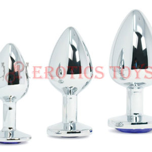 Código: 343 Simpli Trading Stainless Steel Jeweled Butt Plug