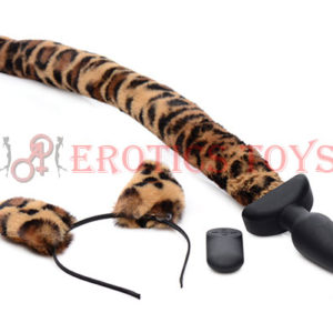 Código: 379 Tailz Waggerz Moving & Vibrating Leopard Tail w/Ears