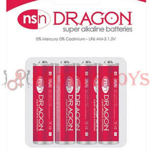 Código: 728 Dragon Alkaline Batteries - AA Pack of 4