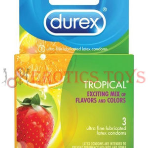 Código: 1315 Durex Tropical Flavors - Box of 3