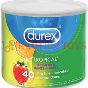 Código: 1317 Durex Tropical Color & Scents Condoms - Bowl of 40