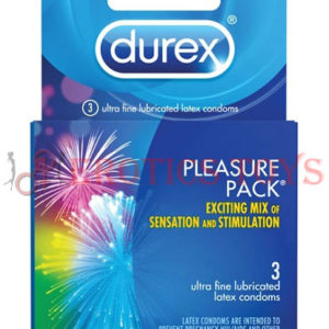 Código: 1322 Durex Condom Pleasure Pack - Box of 3
