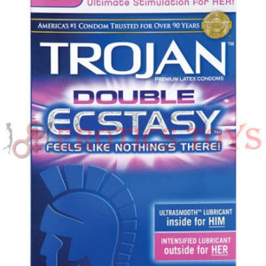 Código: 1327 Trojan Double Ecstasy Condoms - Box of 10