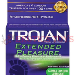 Código: 1328 Trojan Extended Pleasure Condom - Box of 3