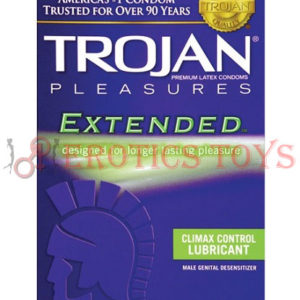 Código: 1329 Trojan Extended Pleasure Condoms - Box of 12