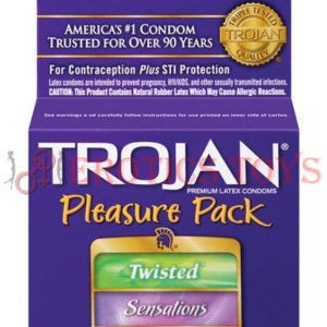 Código: 1332 Trojan Pleasure Pack Condoms - Box of 3