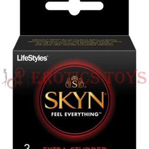 Código: 1304 Lifestyles SKYN Extra Studded - Pack of 3