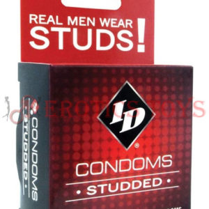 Código: 1341 ID Studded Condoms - Box of 3