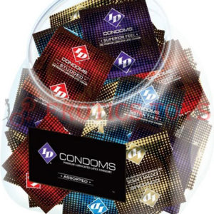 Código: 1344 ID Assorted Condoms - Jar of 144