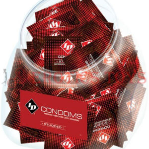 Código: 1345 ID Studded Condoms Fishbowl - Bowl of 144