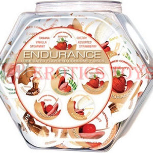 Código: 1350 Endurance Condom - Asst. Flavors Bowl of 144