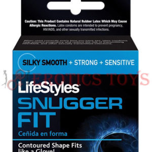 Código: 1354 Lifestyles Snug Fit Condom - Pack of 3
