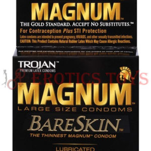 Código: 1357 Trojan Magnum Bareskin Condoms - Pack of 3