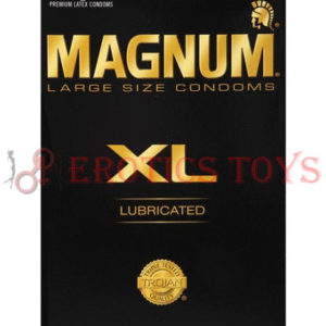 Código: 1363 Trojan Magnum XL Lubricated Condom - Box of 12