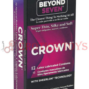 Código: 1368 Crown Lubricated Condoms - Box of 12