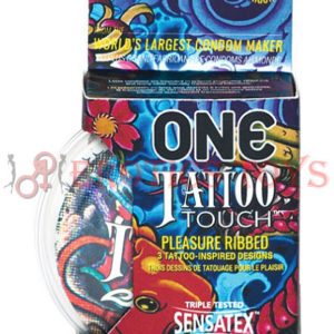 Código: 1376 One Tattoo Touch Condoms - Pack of 3