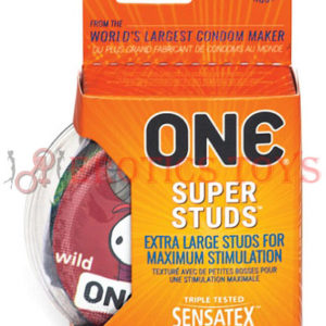 Código: 1378 One Super Studs Condoms - Pack of 3