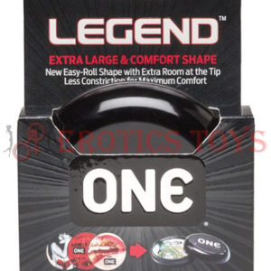 Código: 1380 One The Legend XL Condoms - Box of 3