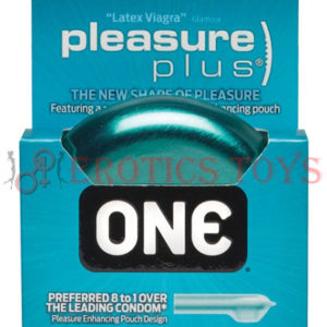 Código: 1382 One Pleasure Plus Condoms - Box of 3