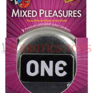 Código: 1383 One Mixed Pleasures Condoms - Box of 3