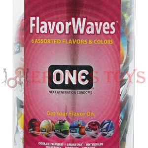 Código: 1388 One Condoms Flavor Waves Display - Display of 100