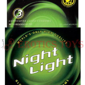 Código: 1389 Night Light Glow in the Dark Condom - Box of 3