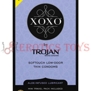 Código: 1390 Trojan XOXO Softouch Low Odor Thin Latex Condom - Box of 10