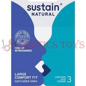 Código: 1392 Sustain Condoms Comfort Fit - Pack of 3