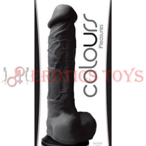 Código: 1683 Colours Pleasures 8" Dildo w/Suction Cup - Black