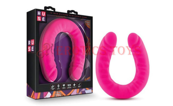 Código:	1851	Ruse 18" Slim Double Dong - Hot Pink