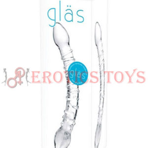 Código:	1860	Glas Double Trouble Glass Dildo - Clear
