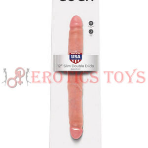 Código:	1864	King Cock 12" Slim Double - Flesh