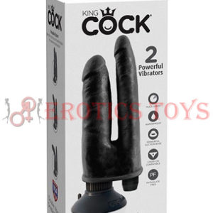 Código:	1869	King Cock 9.5" Double Vibrating Penetrator - Black