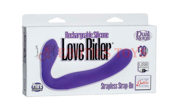 Código:	1883	Love Rider Rechargeable Strapless Strap On - Purple