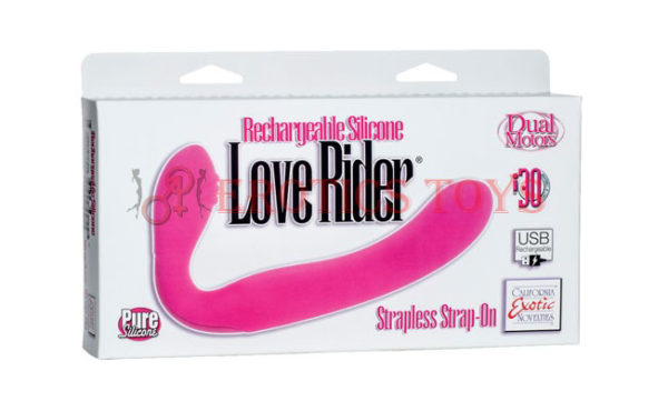 Código:	1884	Love Rider Rechargeable Strapless Strap On - Pink