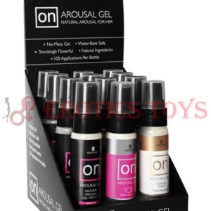 Código:	2246	On Arousal Gel for Her Display - Asst. Flavors Box of 12