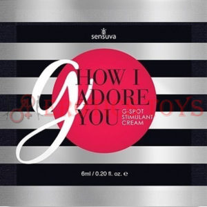 Código:	2281	G How I Adore You G-Spot Enhancement Cream - 6 ml Single Use Pillow Packet