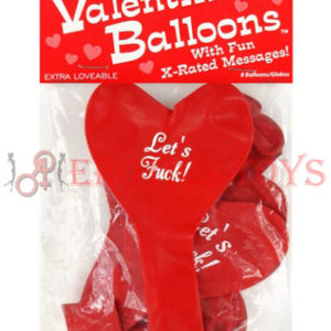 Código:	2459	X-Rated Valentine Heart Balloons - 8 Per Pack