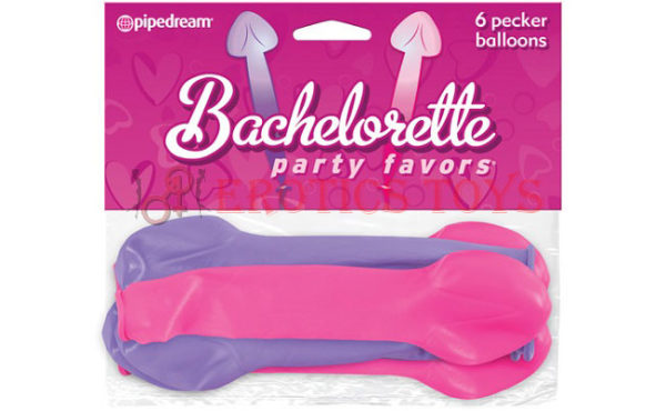 Código:	2461	Bachelorette Party Favors Pecker Balloons - Pack of 6