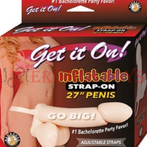 Código:	2472	Get It On Inflatable Strap On 27" Penis - Flesh