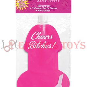Código:	2489	Bachelorette Party Favors Pecker Party Flasks - Pack of 3
