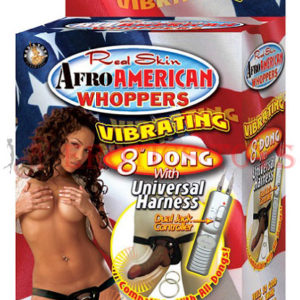 Código:	2517	Afro American Whoppers 8" Dong w/Universal Harness