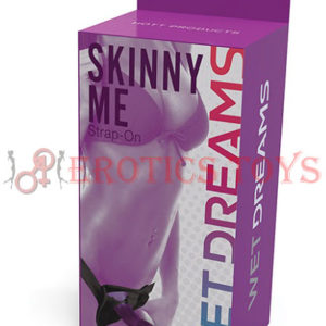 Código:	2526	Wet Dreams Skinny Me 7" Strap on w/Harness - Purple