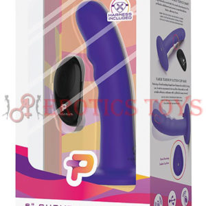 Código:	2557	Pegasus 6" Rechargeable Curved Wave Peg w/Adjustable Harness & Remote - Purple
