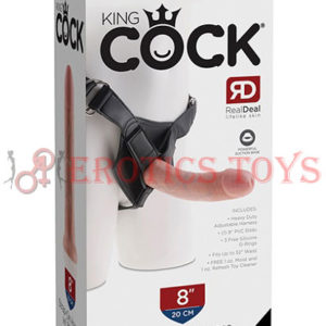 Código:	2572	King Cock Strap On Harness w/8" Cock - Flesh