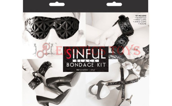 Código:	2820	Sinful Bondage Kit - Black