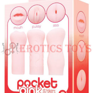 Código:	2846	Icon Brands Pocket Pink Strokers - 3- Pack